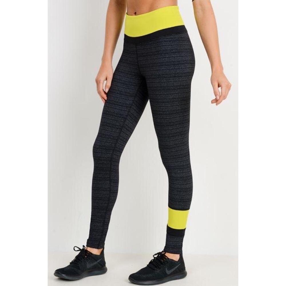 Striped Neon Leggings